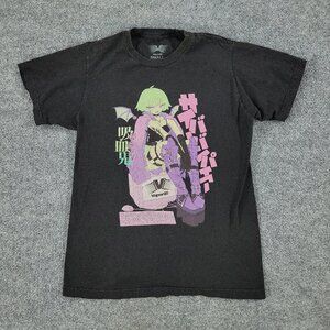 Vapor95 Shirt Men's Small Black Vampire Anime Graphic Tee Crew Neck Short Sleeve